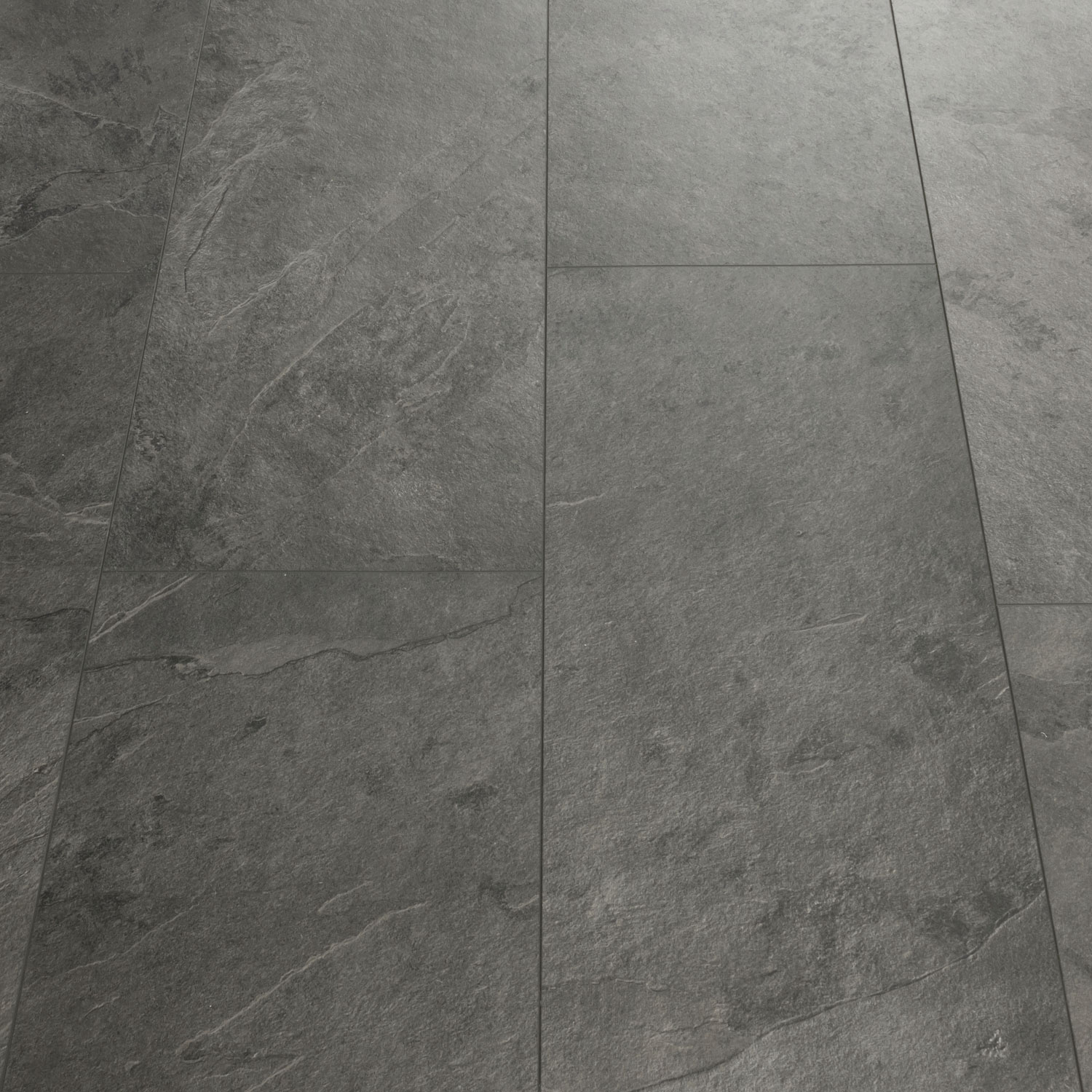 Quickstep Livyn Tile 40034 Grey Slate, Grey Slate Laminate Floor Tiles
